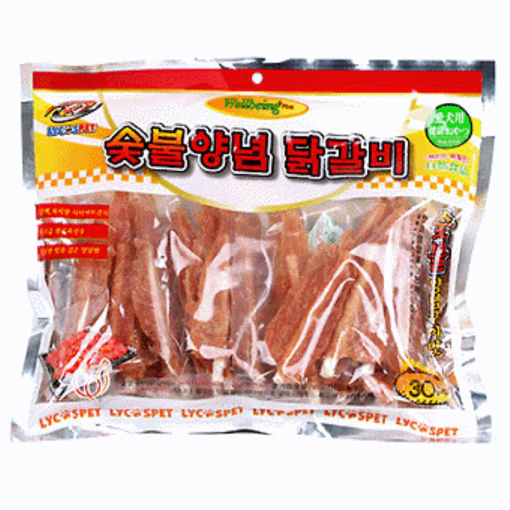 숯불양념 홀 우유닭갈비500g 건강한강아지간식 멍멍이간식