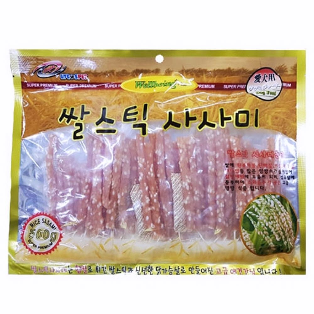 쌀스틱 사사미 500g 애완간식 강아지가좋아하는간식