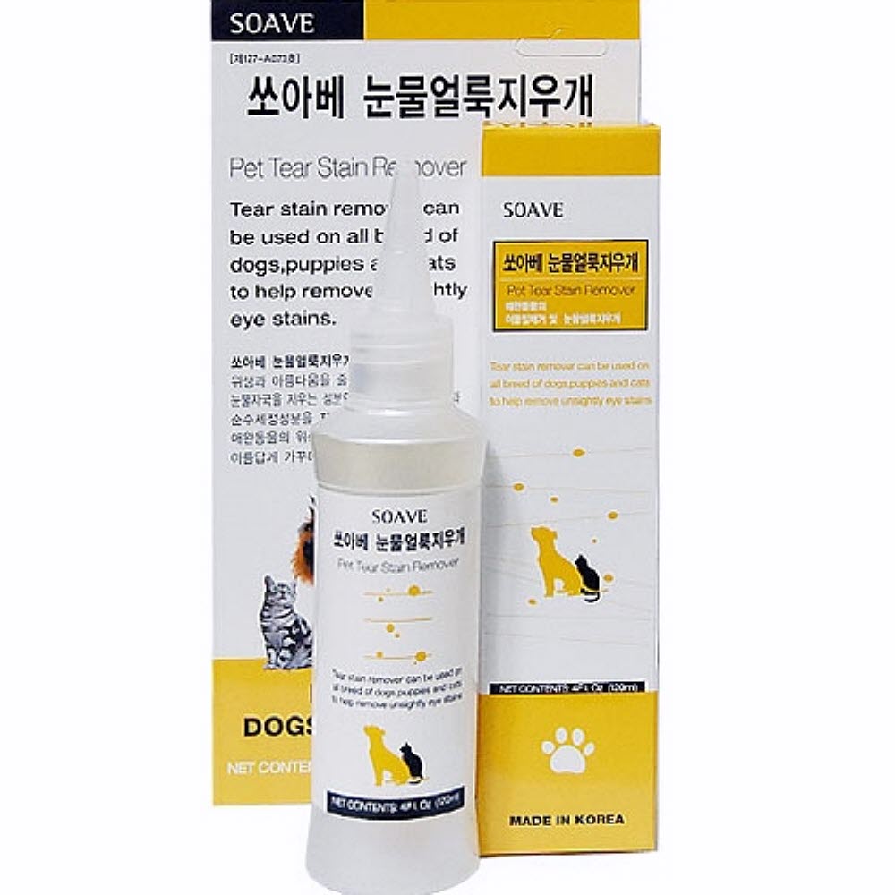 눈물얼룩지우개 120ml 강아지건강관리 애완견눈세정제