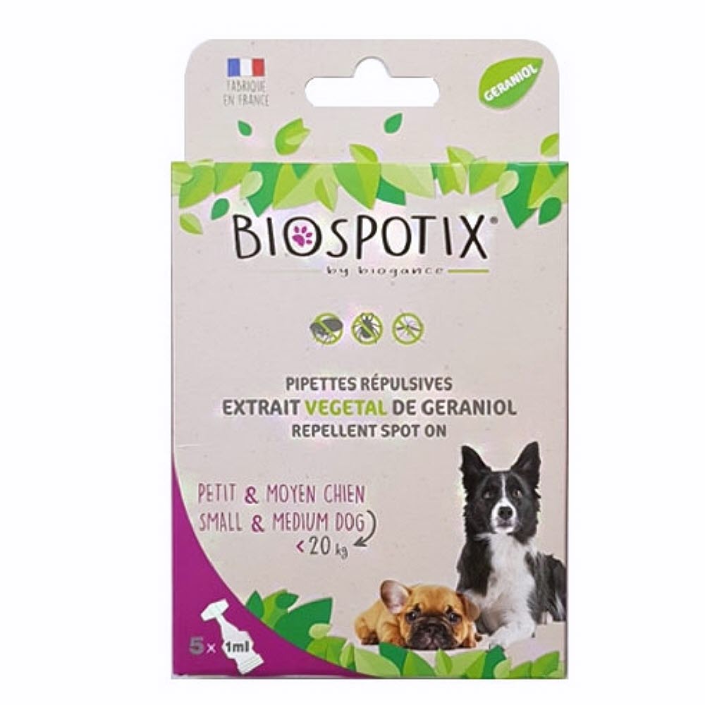 BIOSPOTIX 소형견 20kg미만 1ml 강아지진드기제거 강아지진드기예방