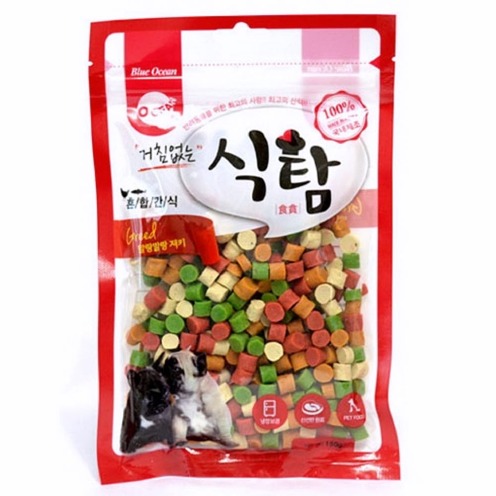 식탐 혼합간식 150g 강아지영양간식 대형견간식