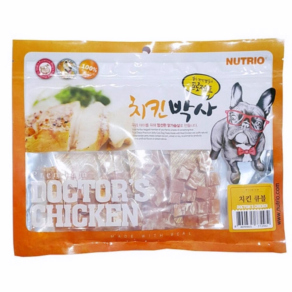 치킨 큐블 300g 반려견간식 강아지간식