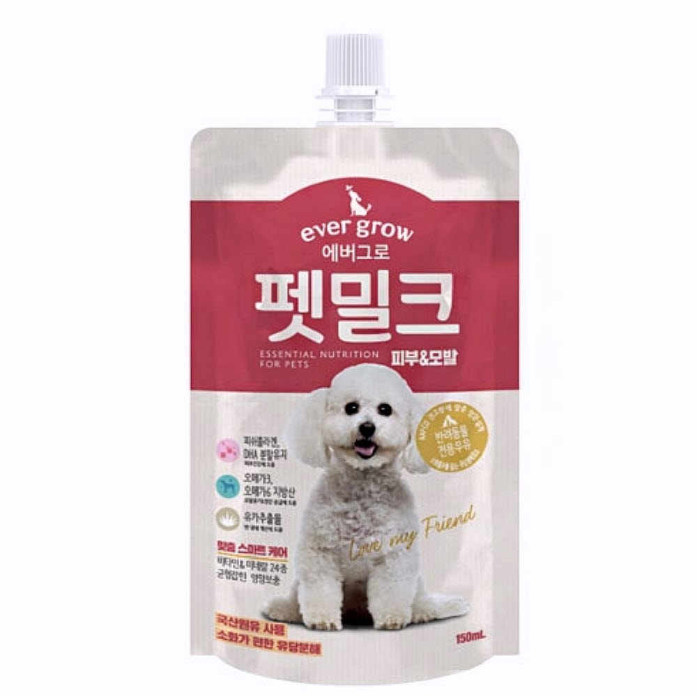 펫밀크 피부 모발 150ml 반려견간식 강아지용간식