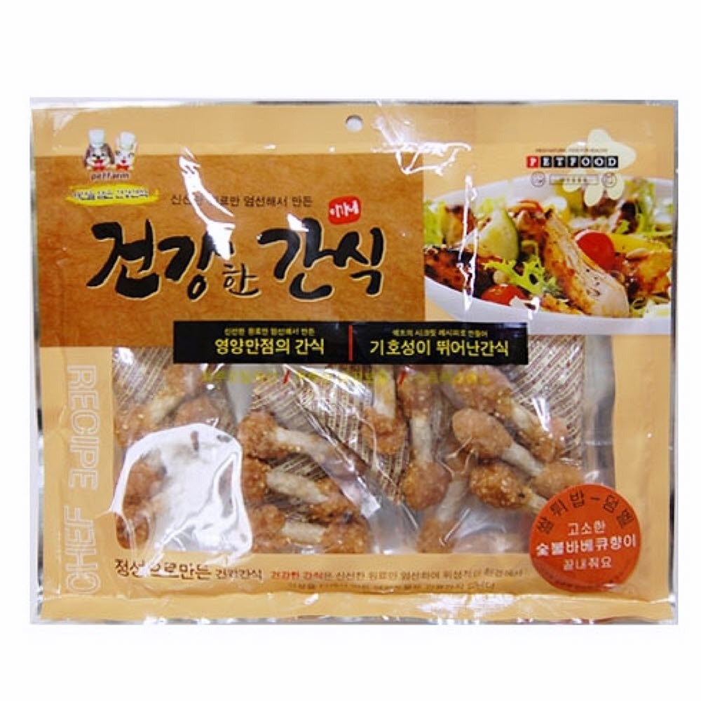 300g 치킨 쌀튀밥 덤벨 멍멍이간식 치와와간식