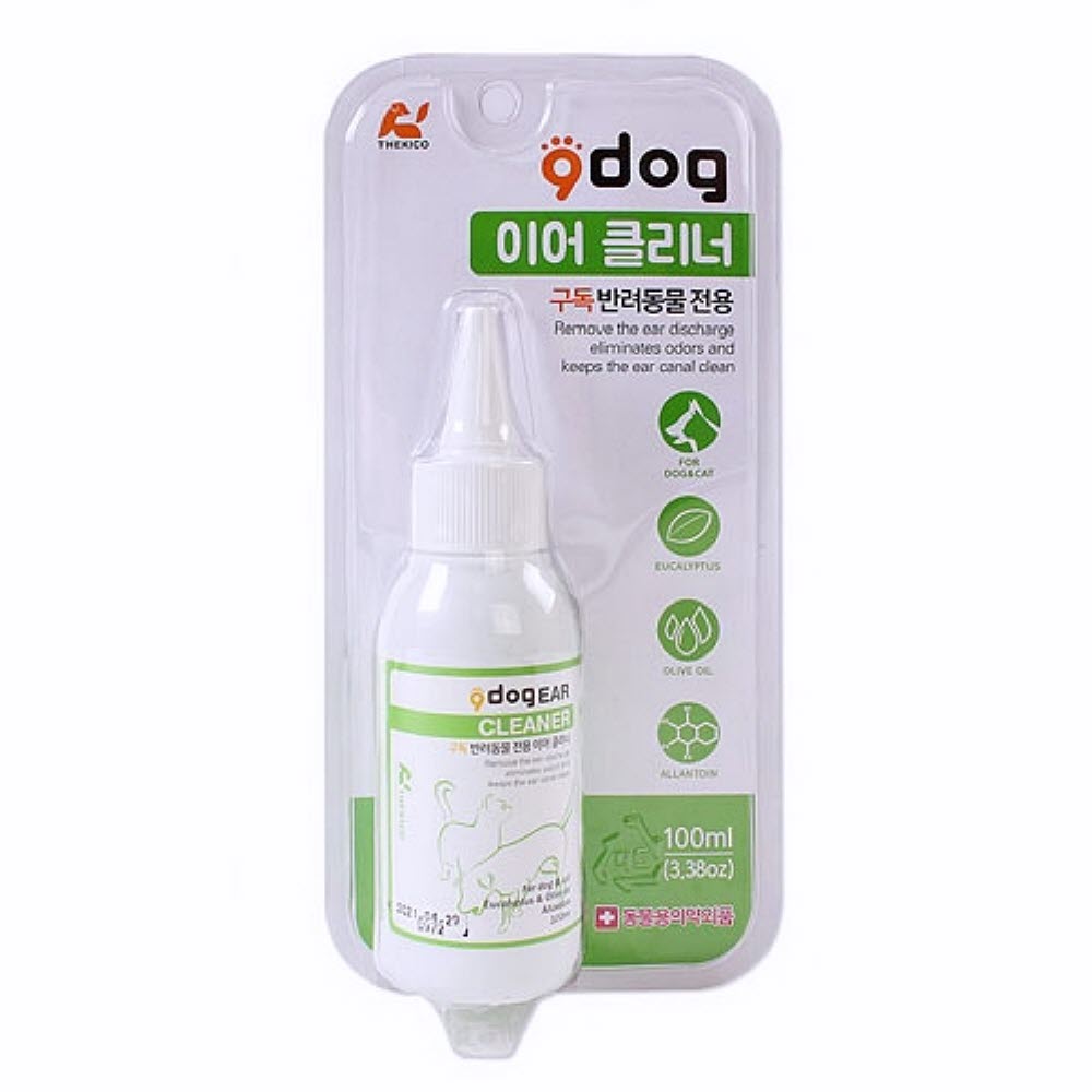 dog 이어 클리너 100ml 강아지귀세정제 강아지귀클리너