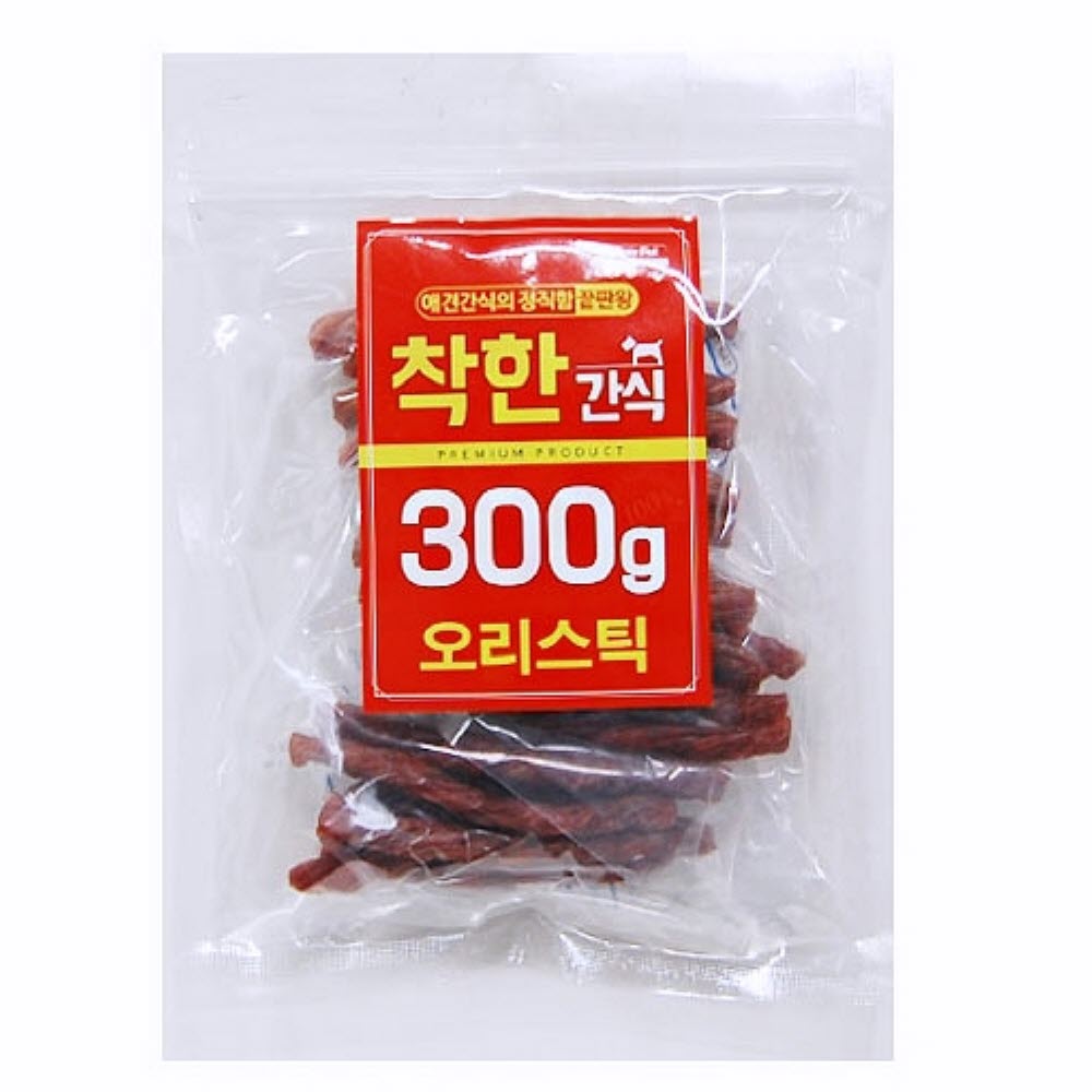 300g 오리스틱 애완간식 아기강아지간식