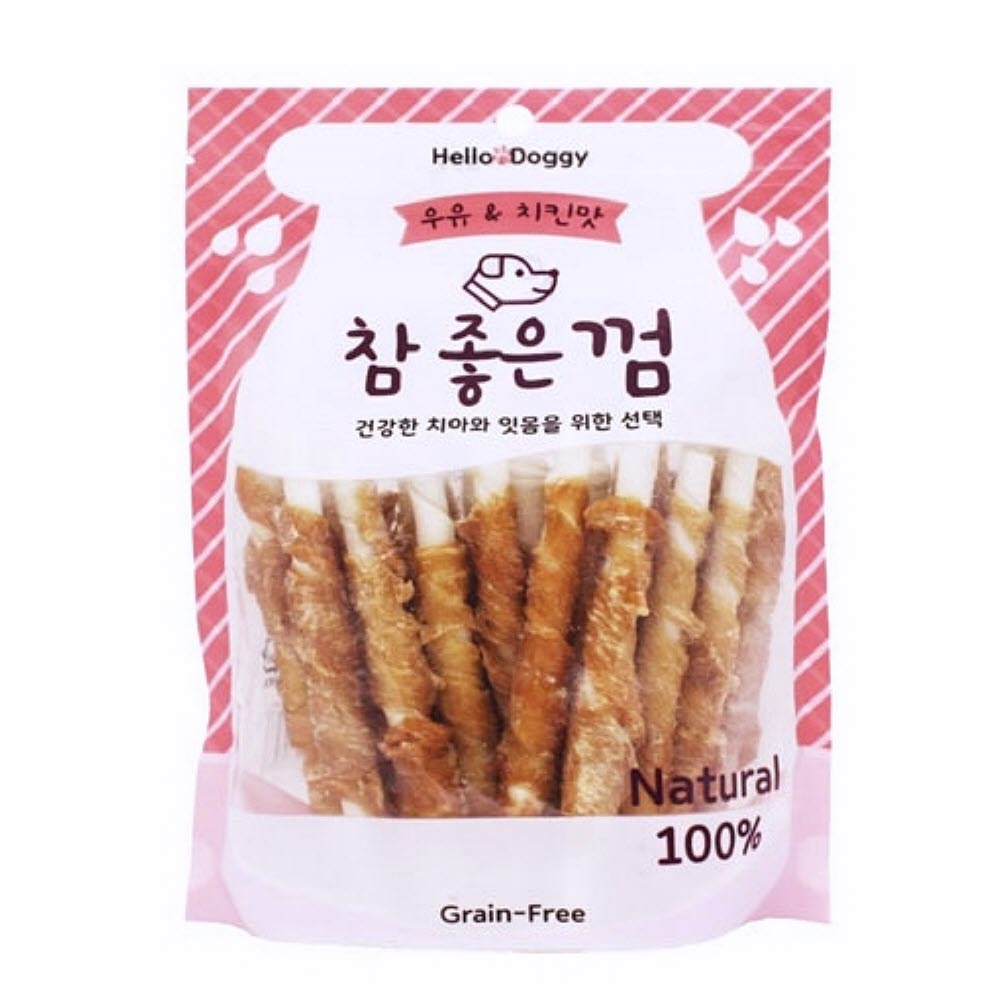 좋은 껌 우유 치킨맛 24p 아기강아지껌 반려견간식