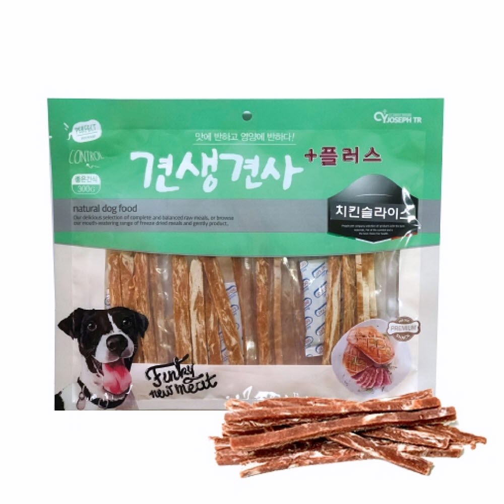 치킨 슬라이스 300g 반려동물간식 반려견영양식