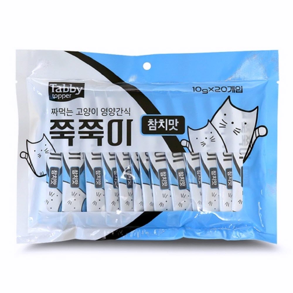 쭉쭉이 10g20개 참치맛 반려동물간식 고양이가좋아하는음식