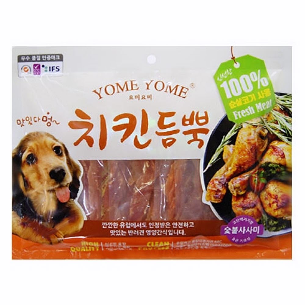 치킨듬뿍 400g 숯불사사미 반려동물간식 애완견간식