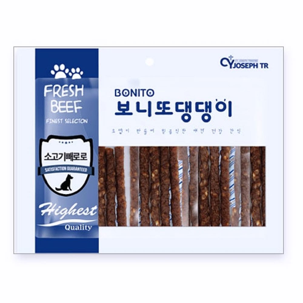 300g 소고기 빼로로 강아지훈련용간식 대형견간식