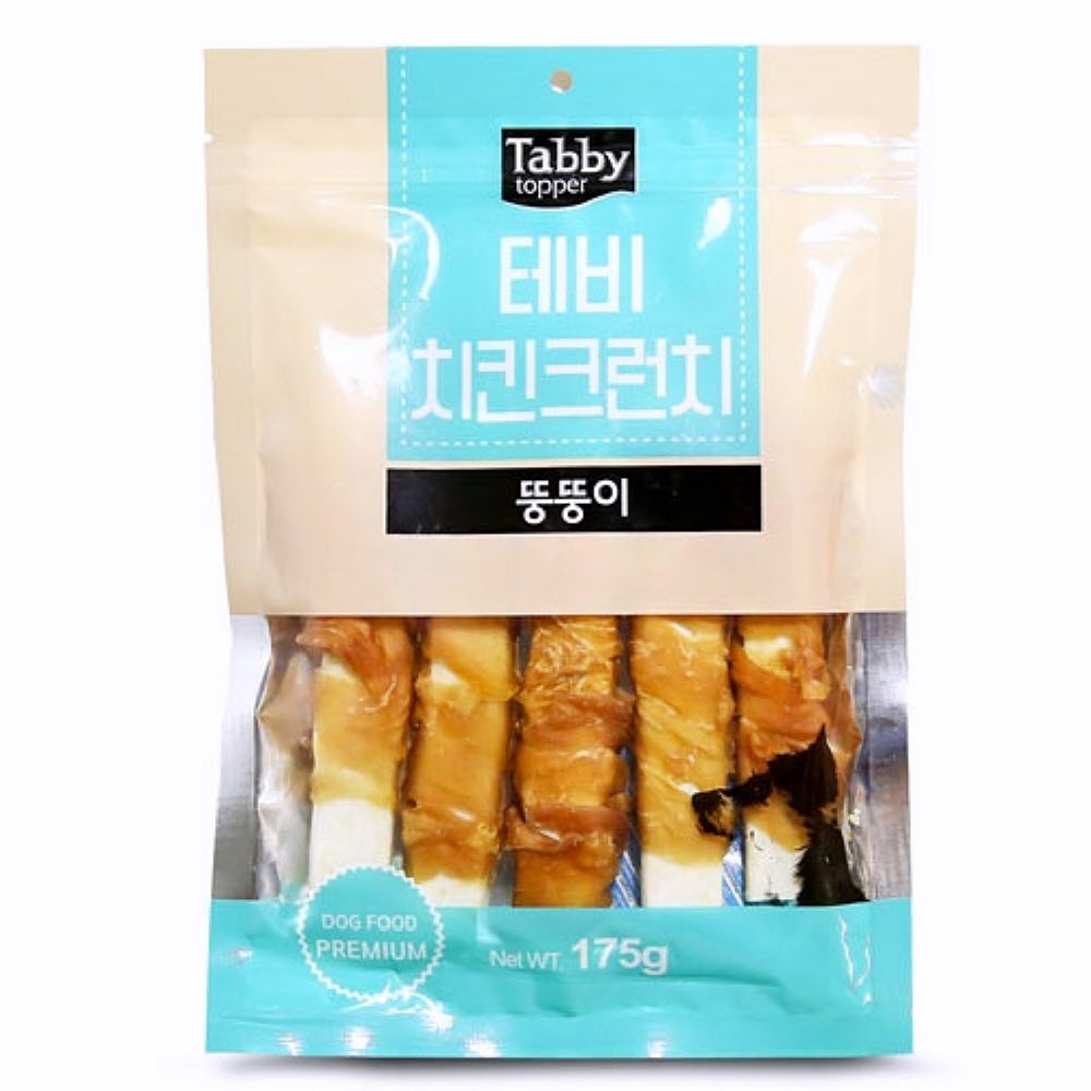 치킨 크런치 175g 뚱뚱이 애견스틱 애견껌