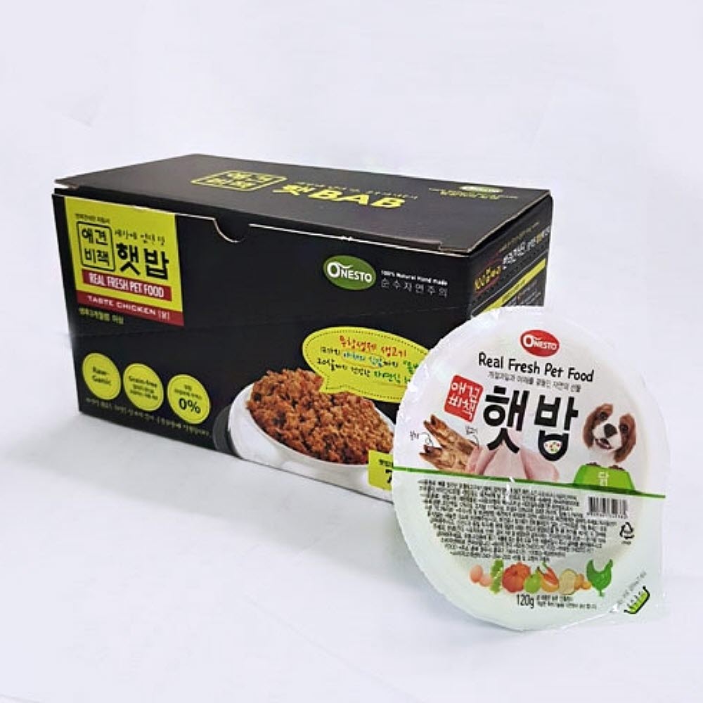 햇 밥 닭고기120g6개 반려견영양식 강아지푸드