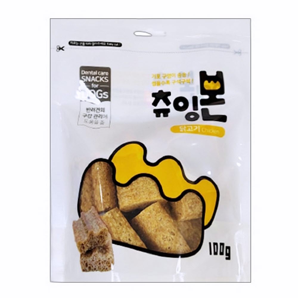 츄잉 본 100g 닭고기 애견껌 치석개껌