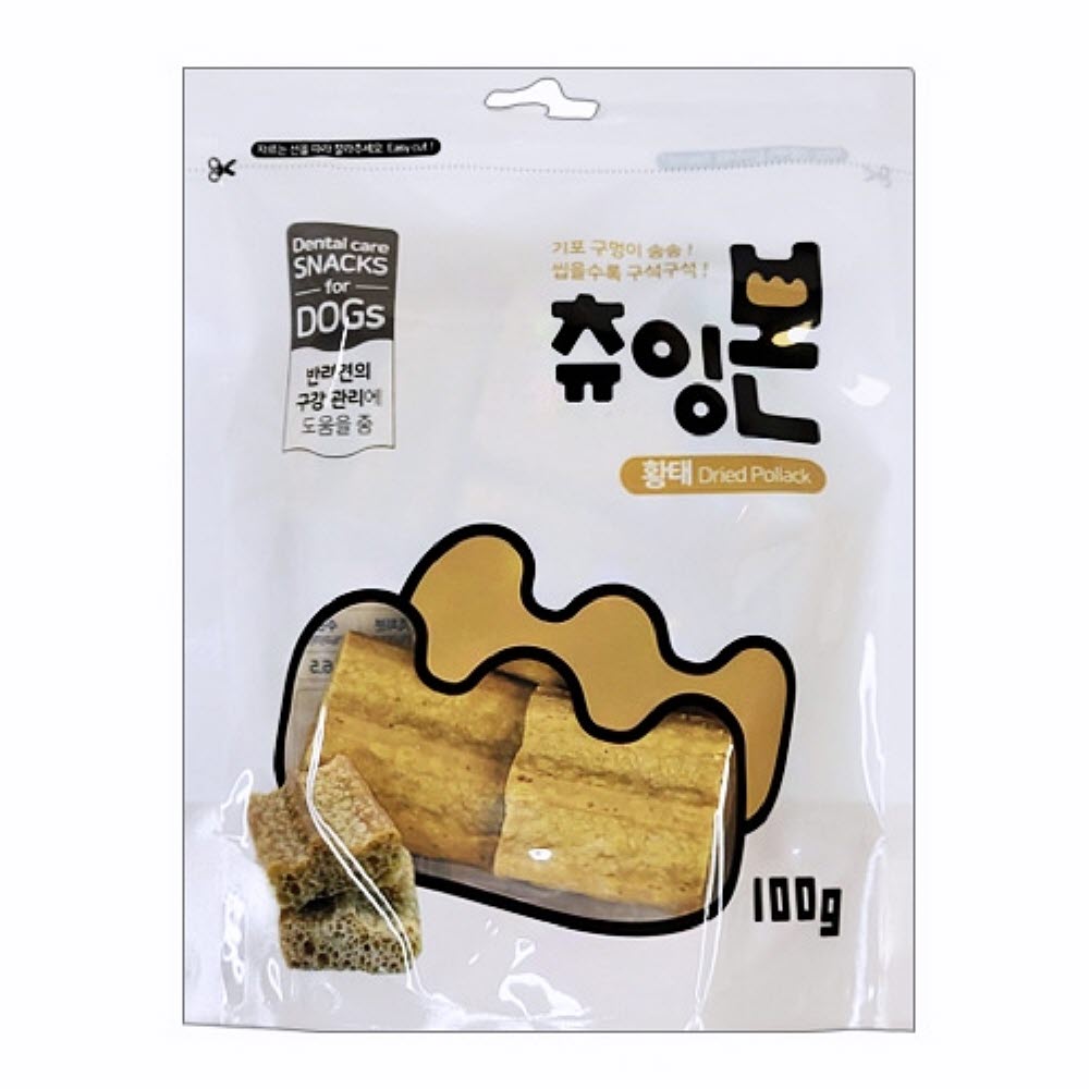 츄잉 본 100g 황태 애완견간식 반려동물간식