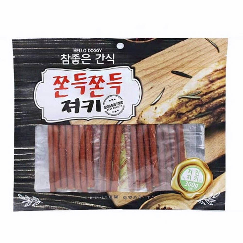 쫀득쫀득 300g 치킨져키 강아지져키 애견져키