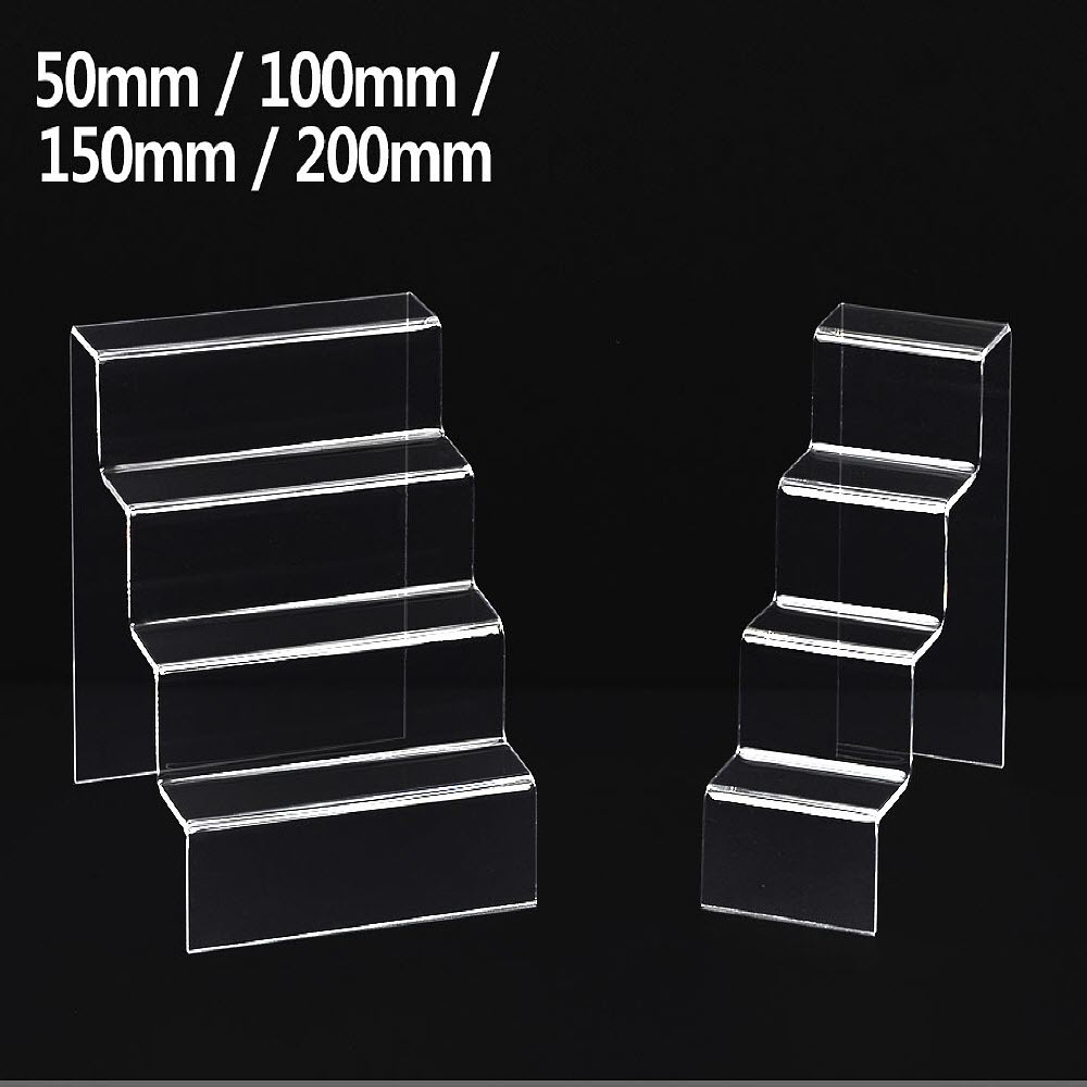 4단 계단식 아크릴 진열대 50mm 안경진열장 전시테이블