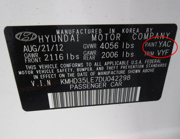 MagicTip Hyundai Sonata Hybrid TouchUp Paint Pen 7B P3 T3 T4 SM WJ Y4