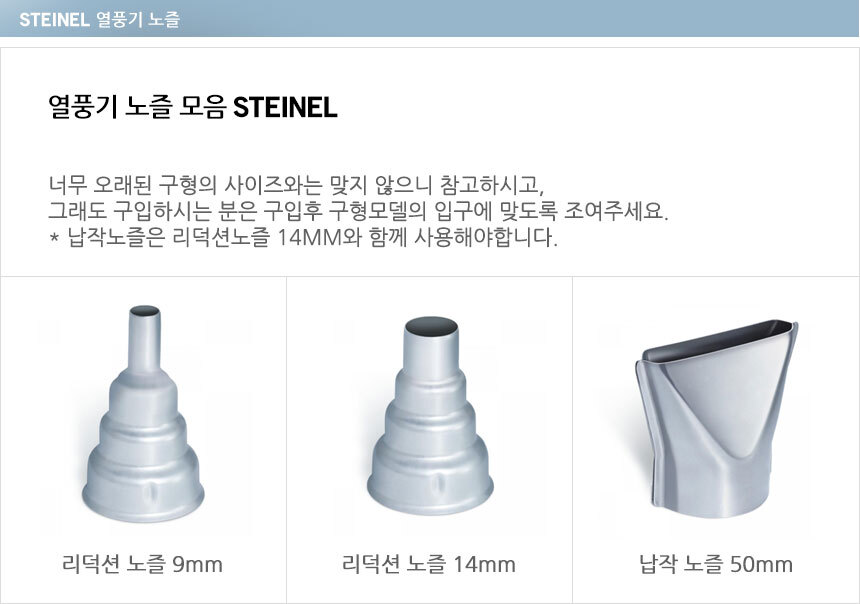 Steinel UK 10mm Reflector Nozzle Old Version 
