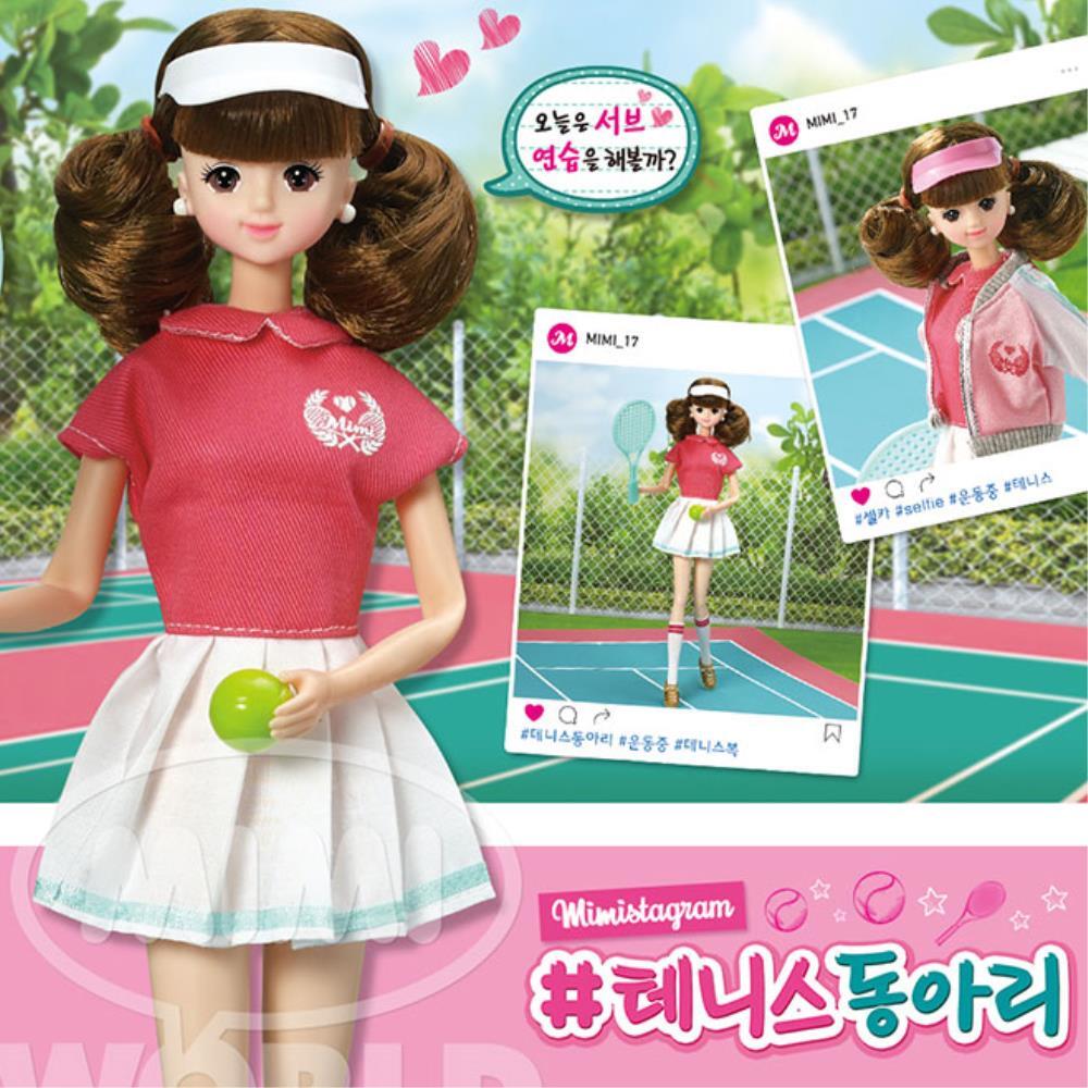 유아인형 테니스동아리  소꿉놀이 미미인형 장난감 귀여운인형선물