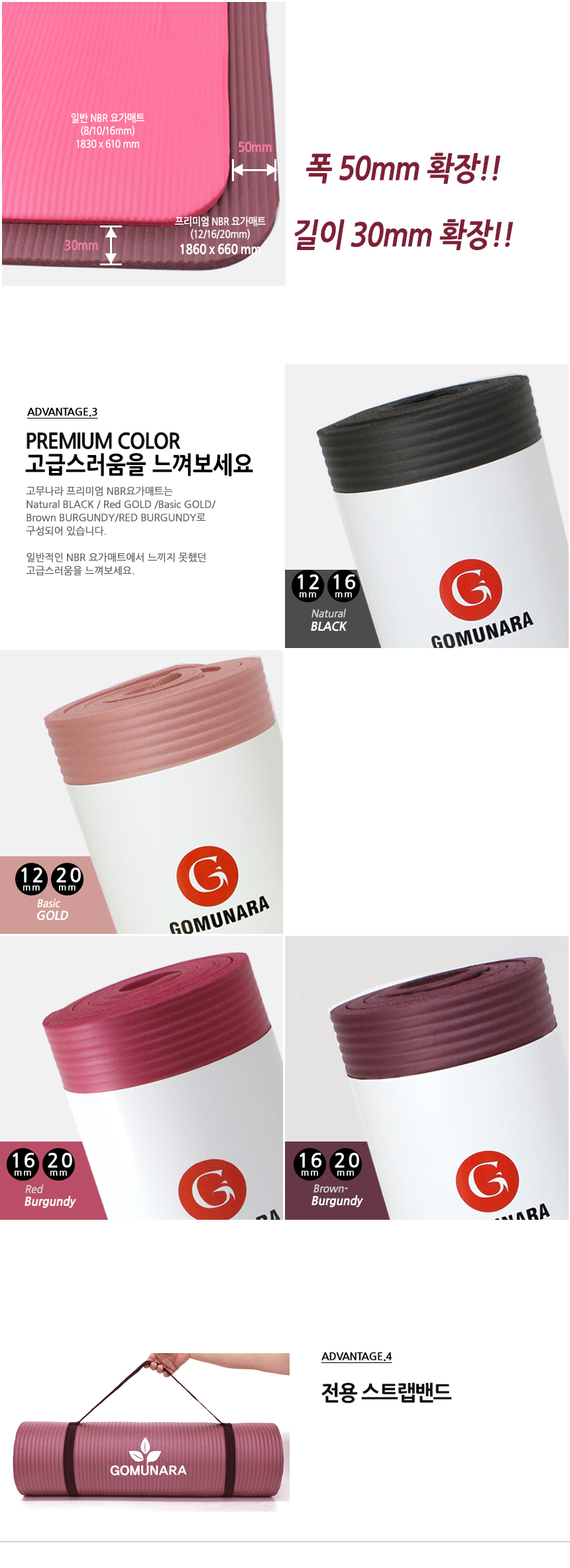 New Yoga Mat Rubber Country Premium NBR Thick Yoga