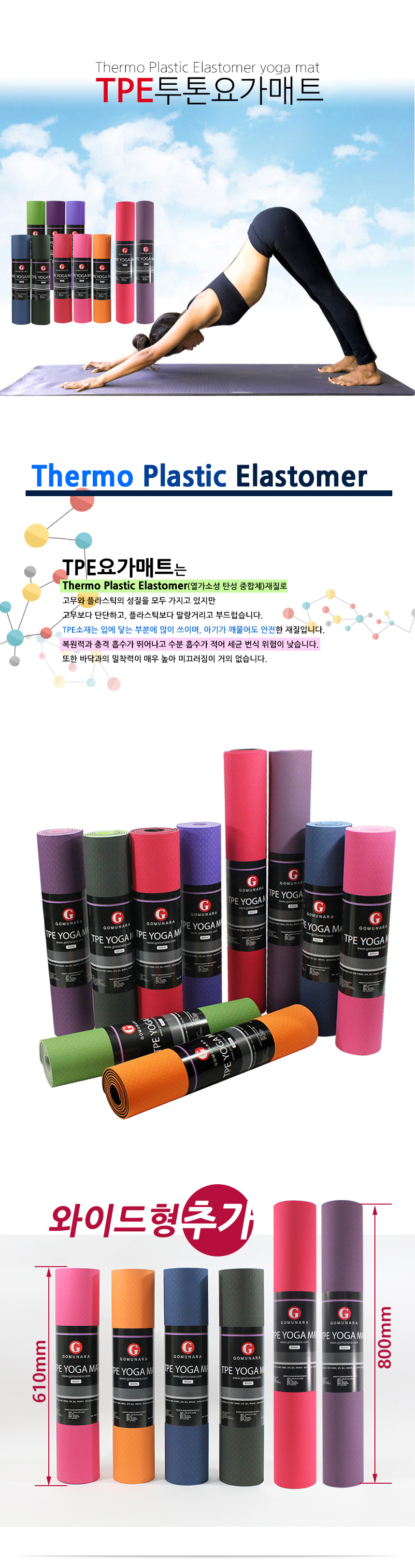 New Yoga Mat Rubber Country Premium NBR 20mm Yoga 