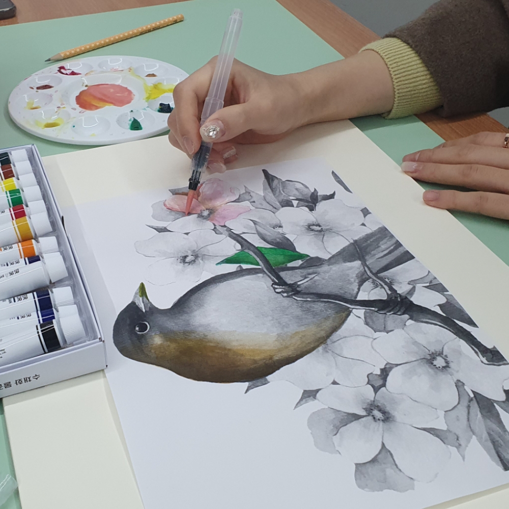수채화물붓 수채화재료 수채화브러쉬 수채화소형물붓 수채화도구 수채화 물붓 소형 워터브러쉬 워터브러시
