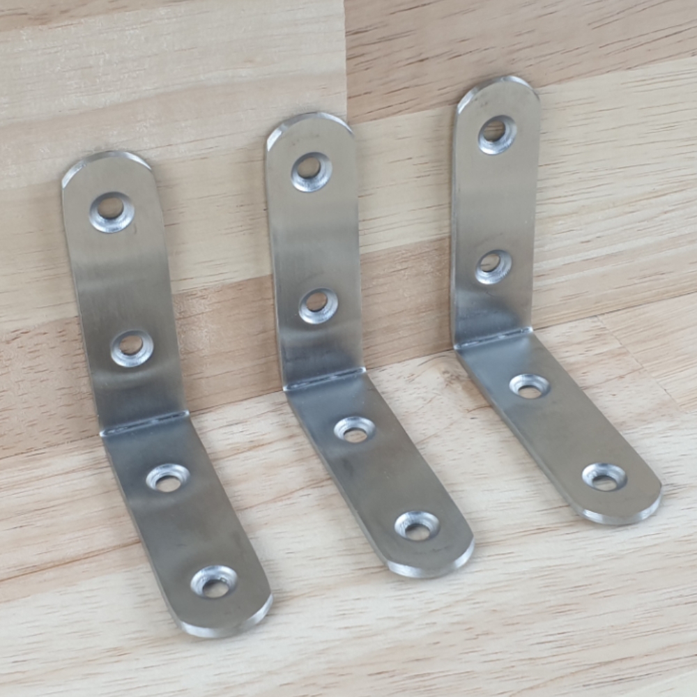 롱고지각쇠 각도구조 꺽쇠 스테인레스각도철 각도꺾이는코너 각도꺽쇠 모서리지탱철 코너각철 모서리철 라인석코너철 세트대형선반 각도팔꺽쇠 65x65x20 4P 스테인레스 코너철