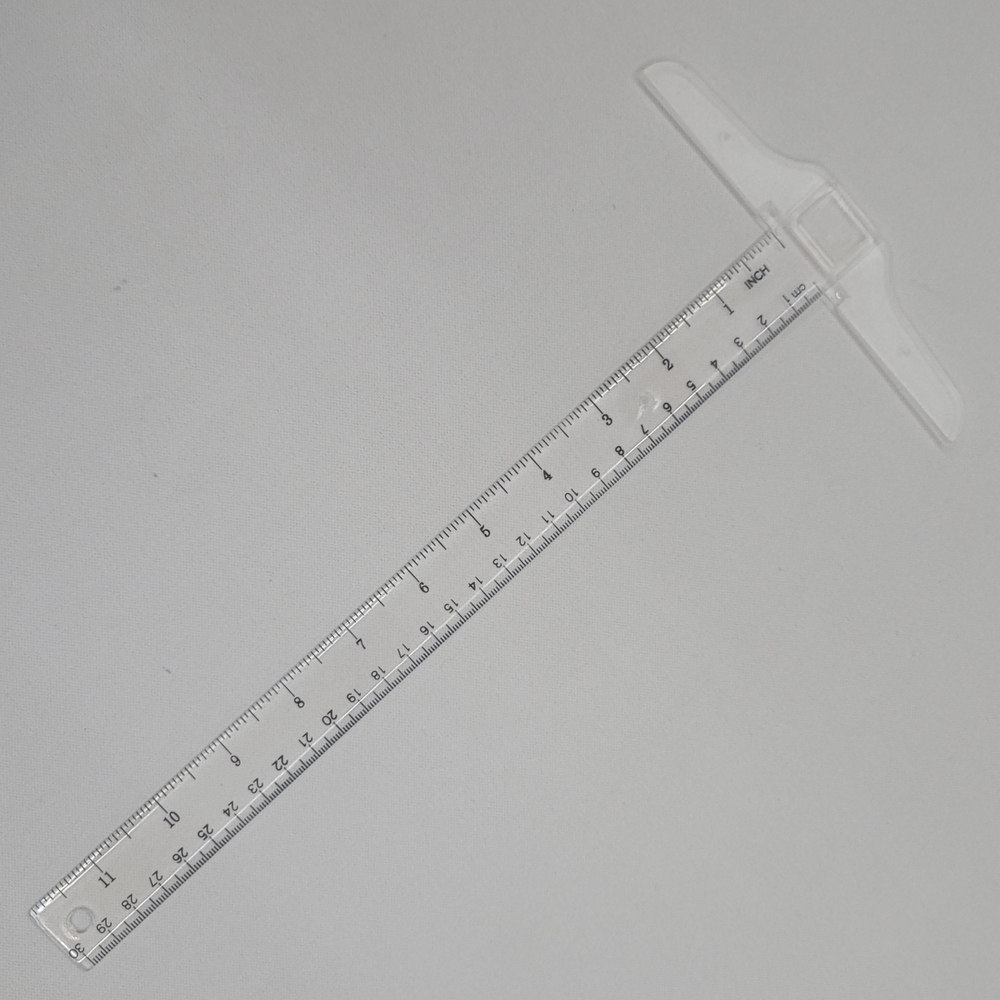 플라스틱구분자 투명T자 투명플라스틱 T자 30cm 플라스틱 투명 플라스틱T자