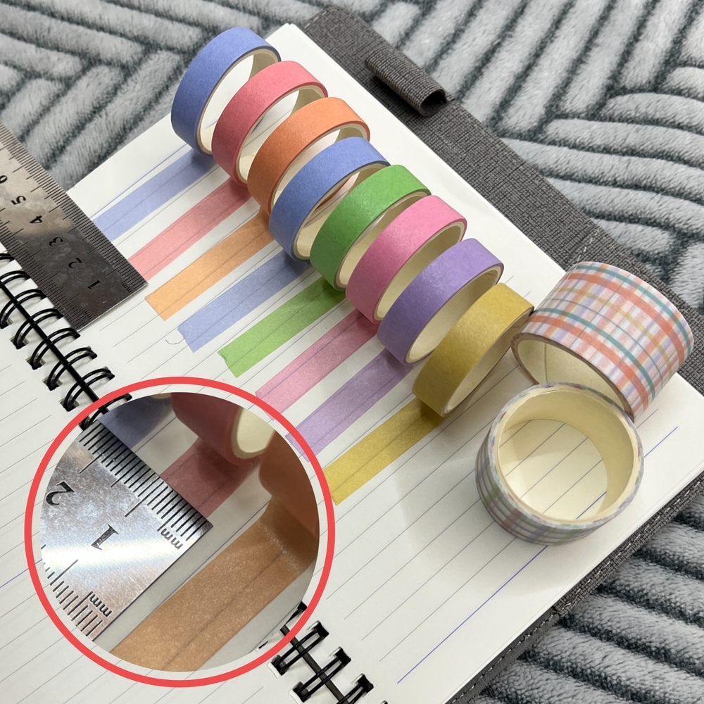 가정용테이핑 반사스티커 DIY재료 시각적표지 차량테이핑 소형청소도구 교구 인테리어테이핑 복면포지티브 레이저그라디언트 도색자재 봄 파스텔 폴꾸 다꾸 종이테이프 세트 테이프