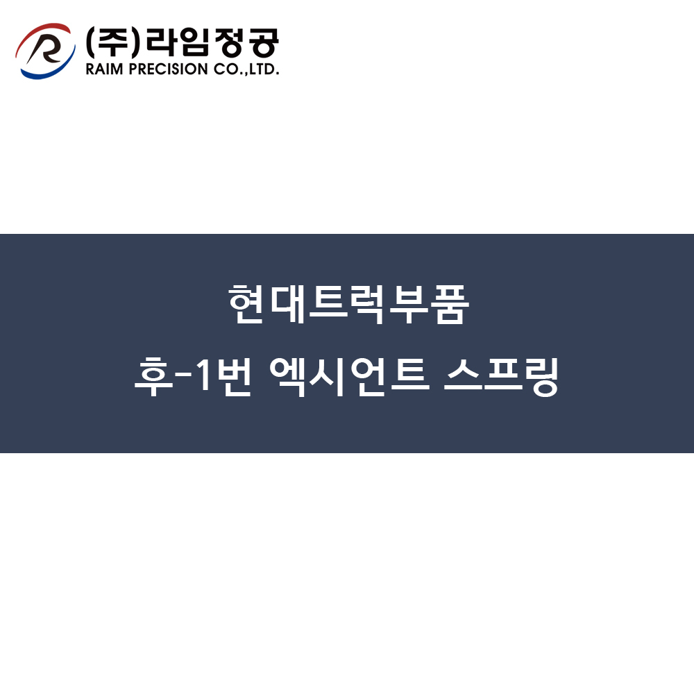 현대트럭부품 후-1번 엑시언트 스프링