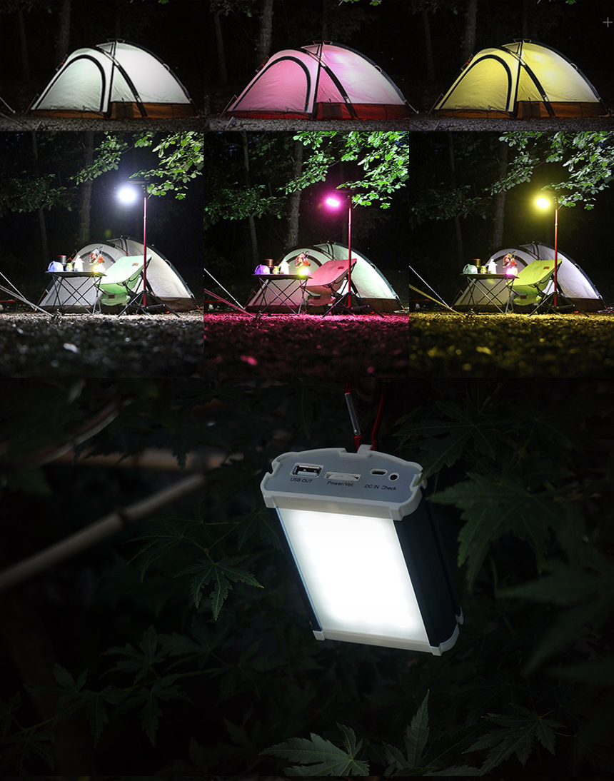 나가자NSL-1500 LED 심플연결형 캠핑랜턴은 다이얼 방식의 손쉬운 밝기 조절이 가능합니다.