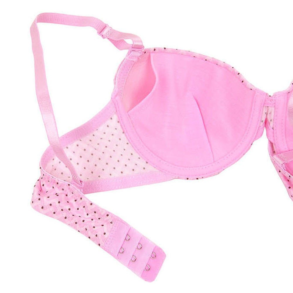 MI 102  핑크 도트몰드 브라팬티 세트 브라 안쪽 이미지입니다