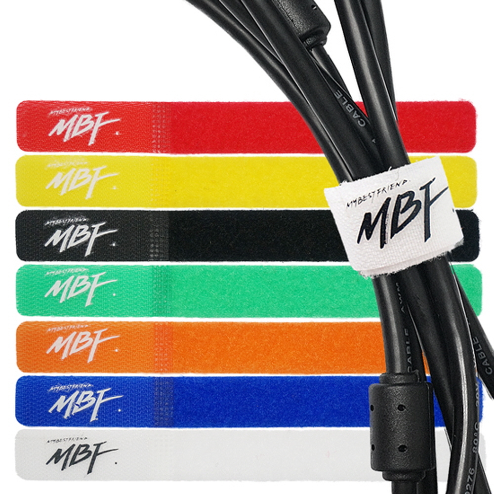 엠비에프 선정리 벨크로 케이블 타이 18CM 7색(7pcs) MBF-7VCR
