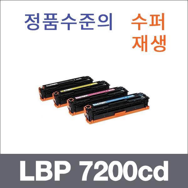 캐논 4색1셋트  수퍼재생 LBP 7200cd 토너 LBP7203