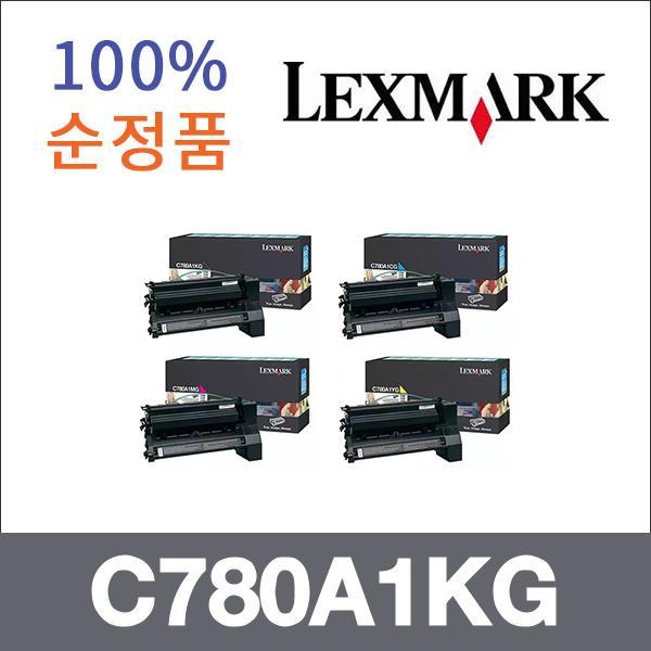 렉스마크 4색1셋트  정품 C780A1KG 토너 C780N C780D