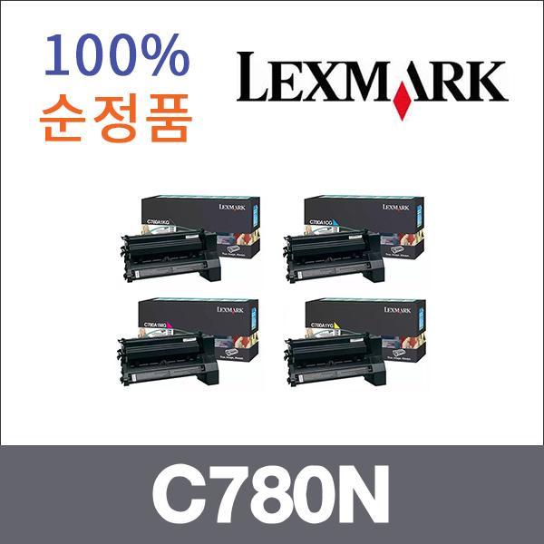 렉스마크 4색1셋트  정품 C780N 토너 C780N C780DTN