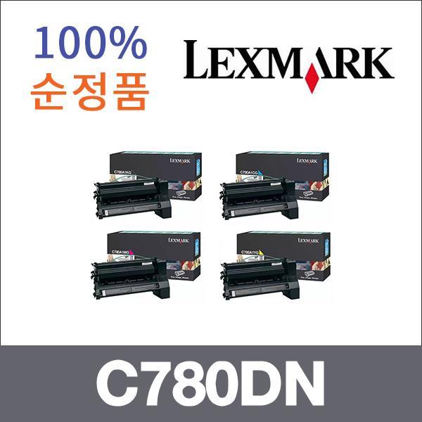 렉스마크 4색1셋트  정품 C780DN 토너 C780N C780DTN