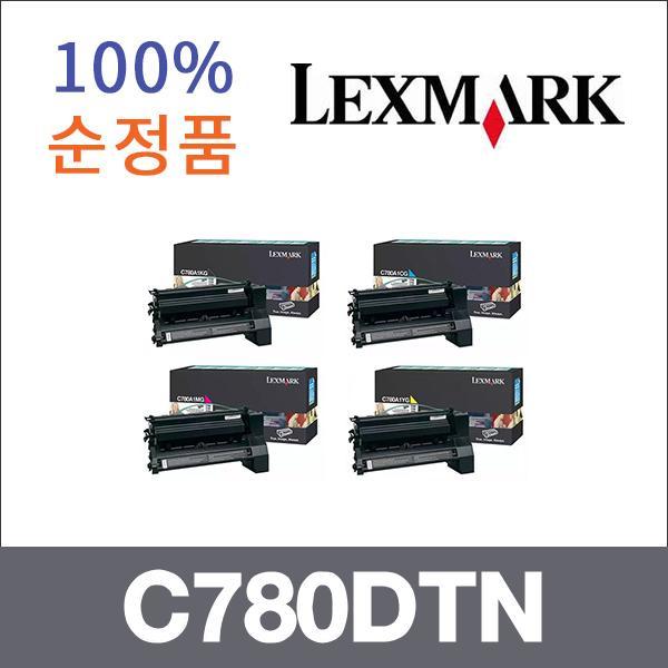 렉스마크 4색1셋트  정품 C780DTN 토너 C780N C780DT