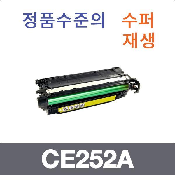 HP 노랑  수퍼재생 CE252A 토너 CP3525 CP3525DN
