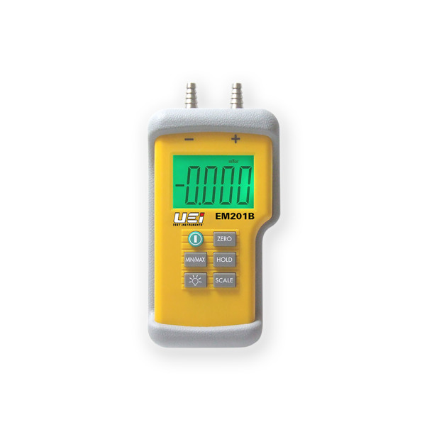 UEI EM201B 휴대용 디지털 듀얼 차압계 단위 변환 가능
