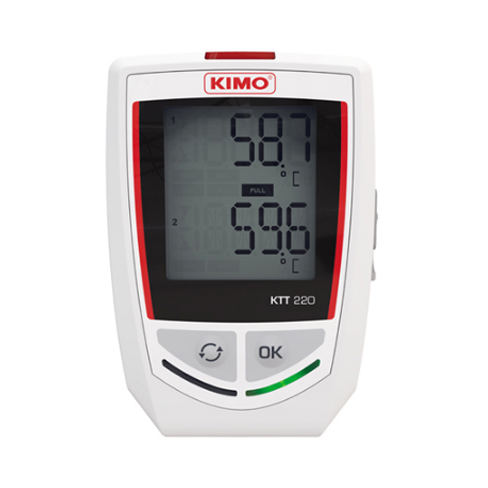 KIMO KTT220-N 2채널 온도 기록계 써머커플