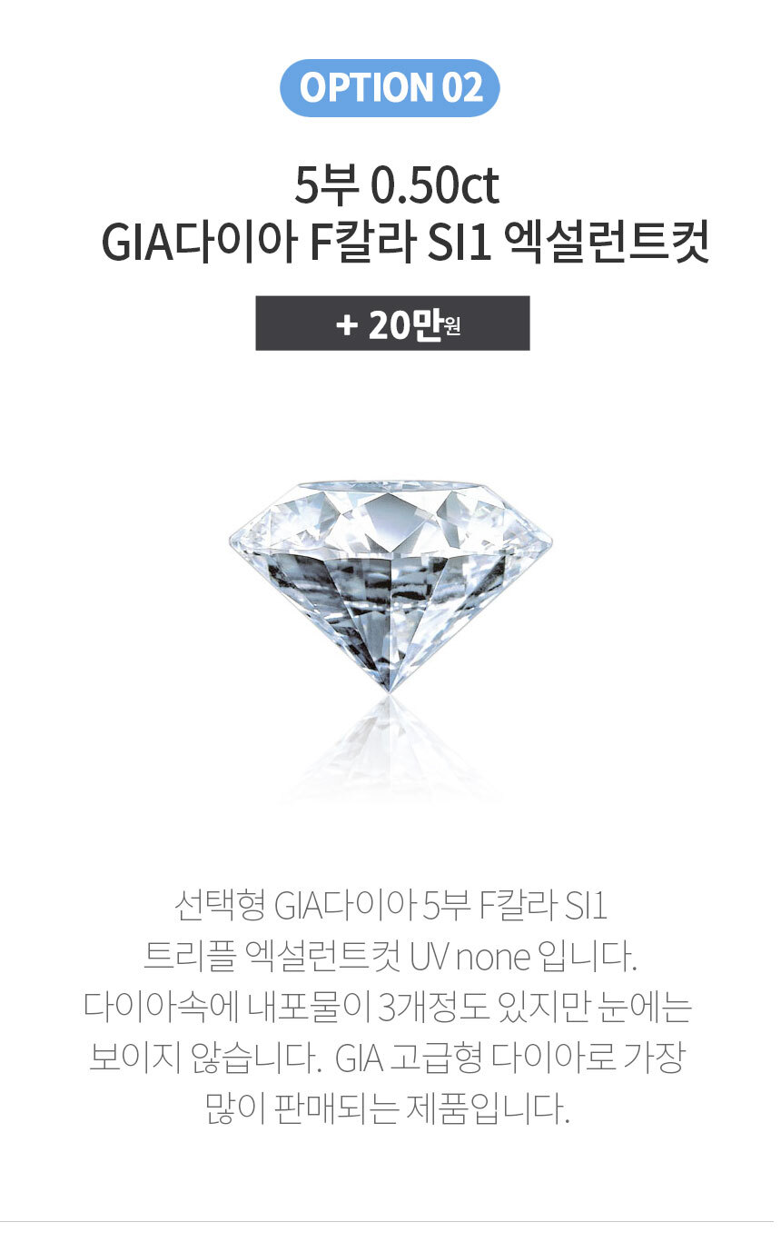 5부 GIA 다이아몬드 F SI1 가격