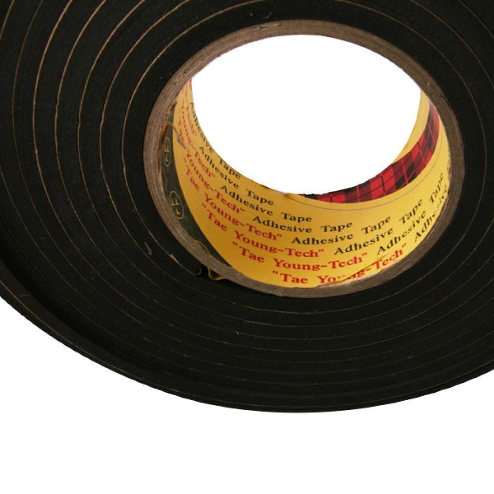 Oce 국산 두꺼운 스펀지 쿠션 테이프 15mm 검정 두께선택 부착 패드 소음방지 에바폼 패킹 테잎
