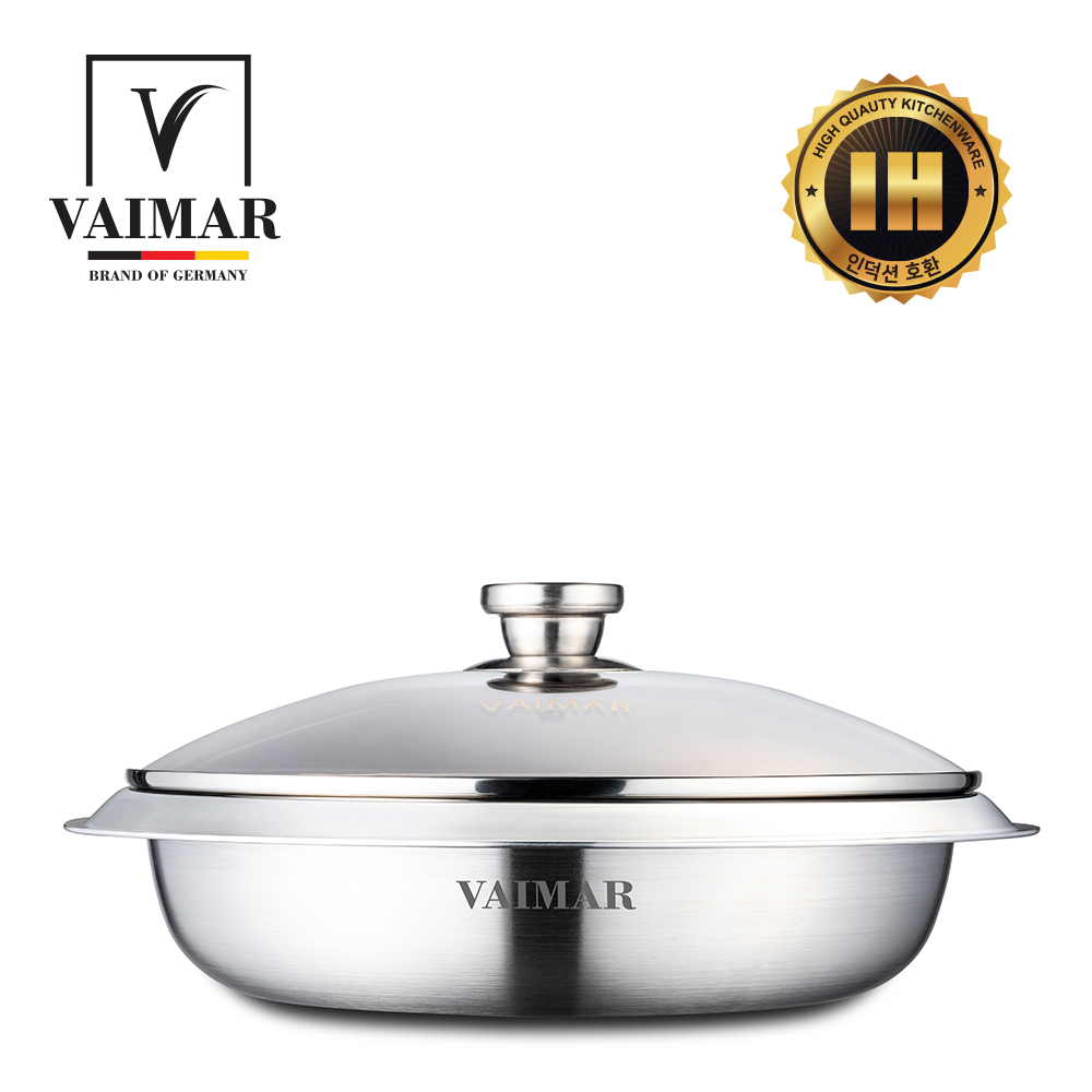 [바이마르] 히든쉐프 통3중 전골 가마솥 (30cm)