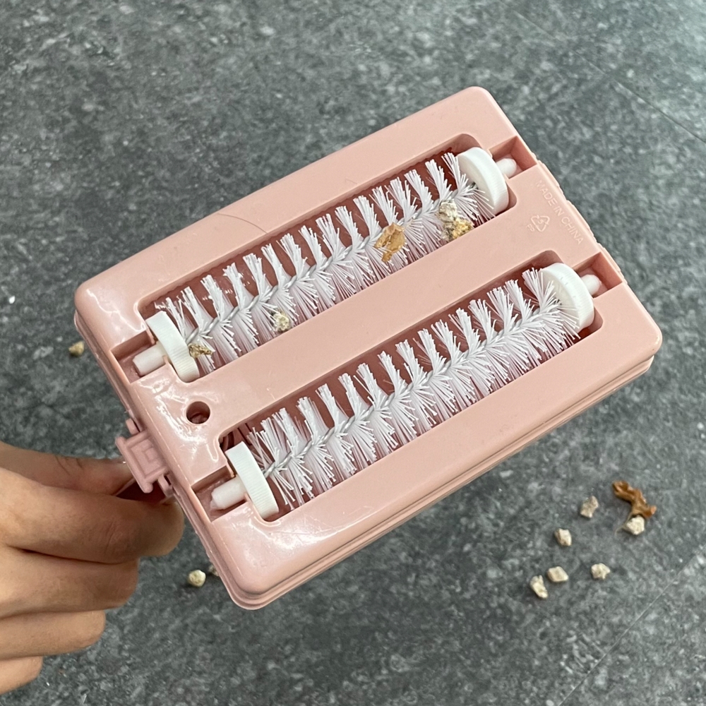 롤러브러시 핸디빗자루 미니빗자루 연핑크소품 청소도구 미니 일체형 연핑크 롤러 빗자루 롤러빗자루