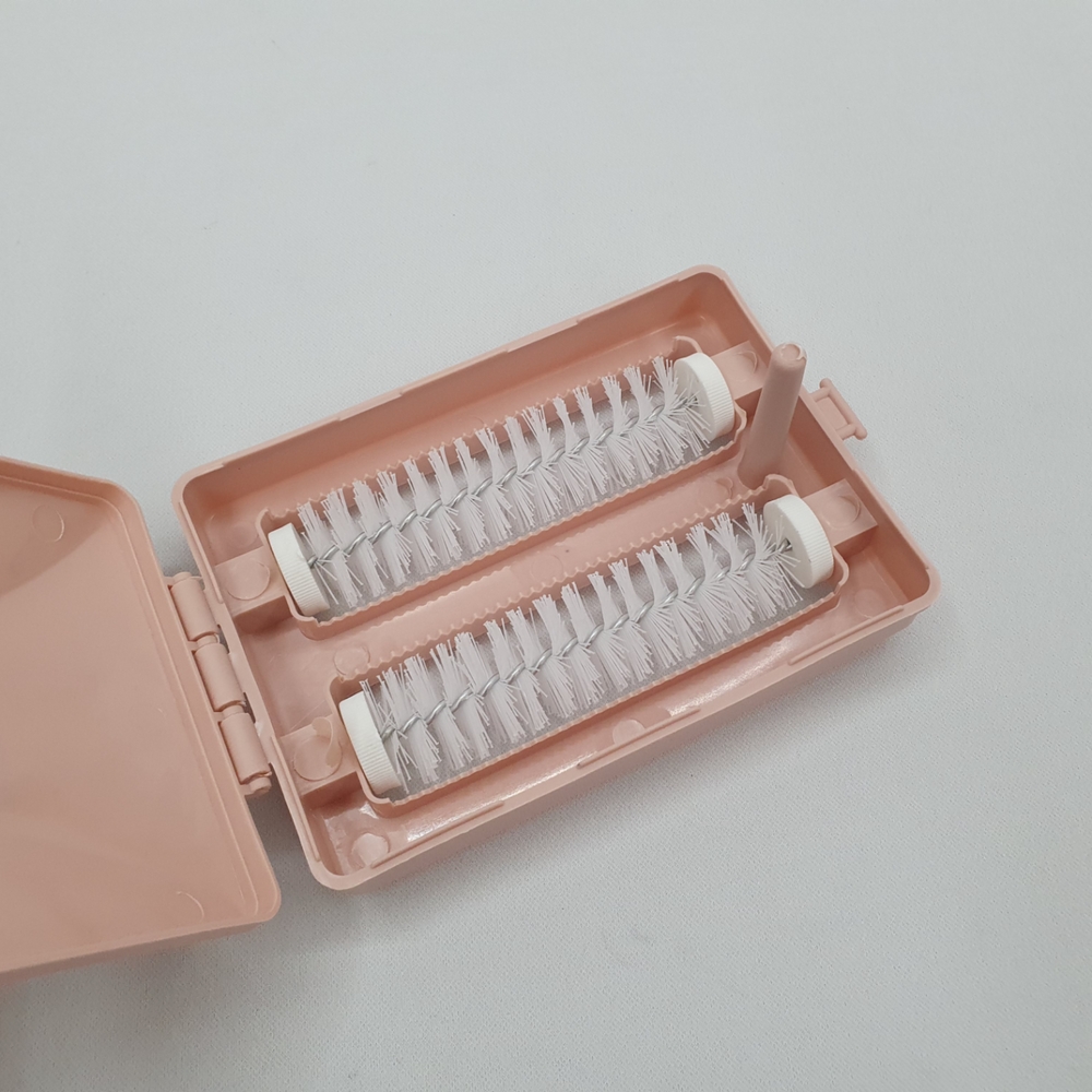 롤러브러시 핸디빗자루 미니빗자루 연핑크소품 청소도구 미니 일체형 연핑크 롤러 빗자루 롤러빗자루