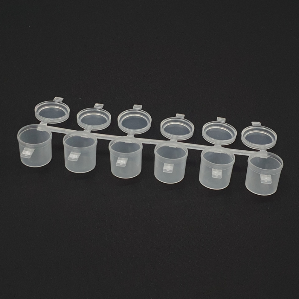 아티스트 소분 색칠 포터리 고체 가죽 수채 작은 색소통 아트소 아트 소분통 미니 10ml 6구 물감