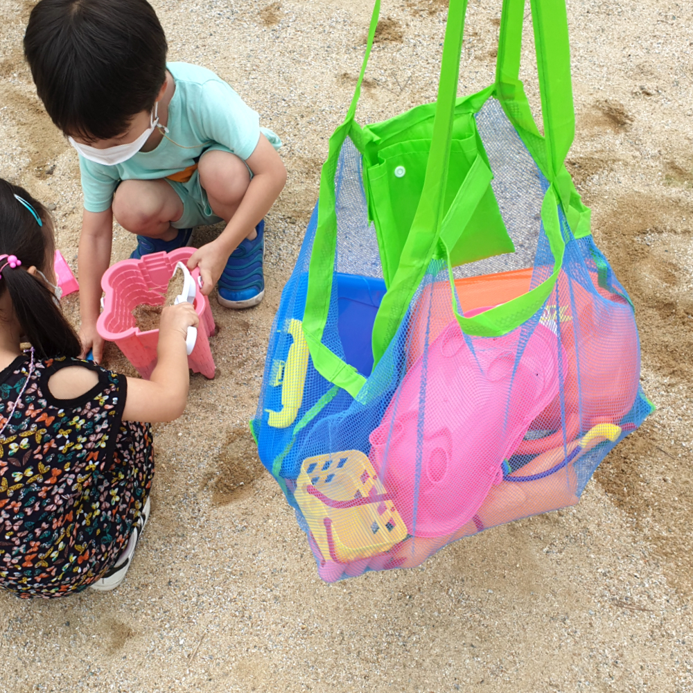 비치용품 해수욕가방 해변백 비치백 비치가방 가방 비치 대형 모래놀이 네트백