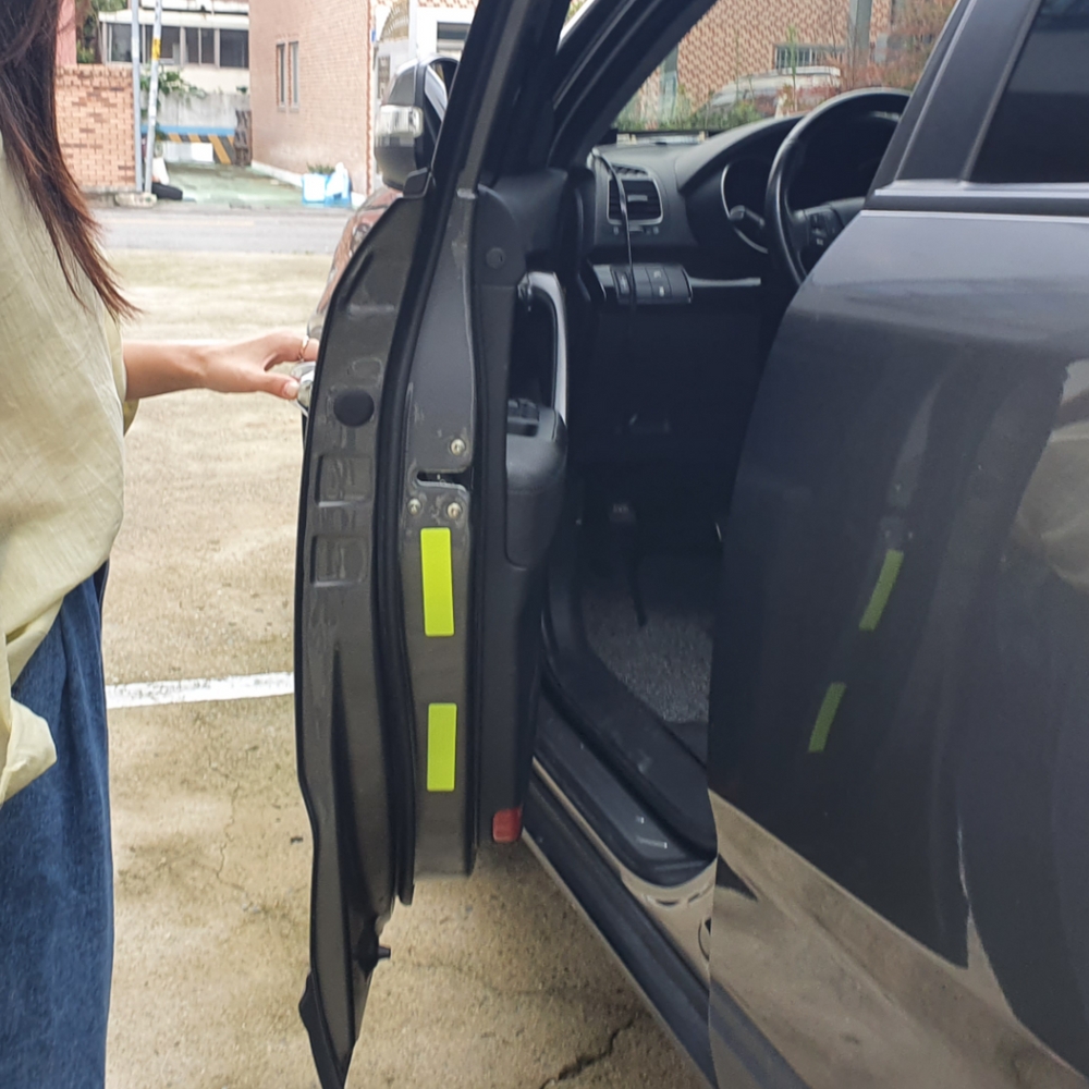 차량용품 바디보호액세서리 반사경고스티커 화물차량용스티커 긴반사스티커 반사도색스티커 도로안전스티커 로고스티커 화물차량스티커 42P 형광 고휘도 반사 스티커 벌집 세트 반사스티커